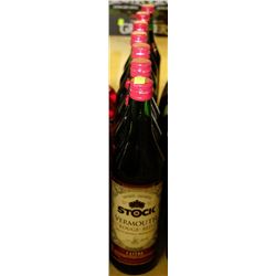 7 BOTTLES OF 1L OF STOCK VERMOUTH RED