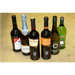 6 BOTTLES OF 750ML OF ASSORTED WINE