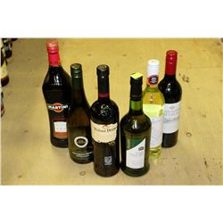 7 BOTTLES OF 750ML OF ASSORTED WINE