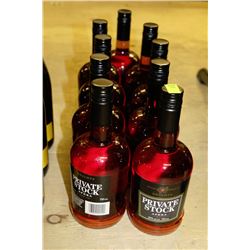 9 BOTTLES OF 750ML OF PRIVATE STOCK WINE