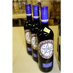 3 BOTTLES OF 750ML OF CHINA SHOP BLENDED RED WINE