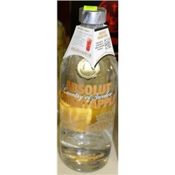 1 BOTTLE OF 750ML OF ABSOLUT ORIENT APPLE VODKA