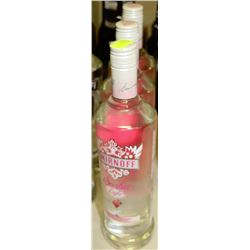 3 BOTTLES OF 750ML OF SMIRNOFF SORBET LIGHT VODKA