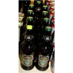 9 BOTTLES OF 500ML CRABBIES GINGER BEER