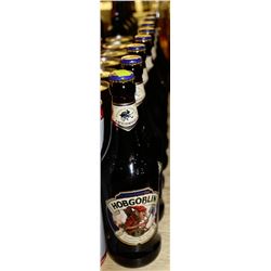 8 BOTTLES OF 500ML OF HOBGOBLIN BEER