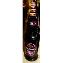 5 BOTTLES OF 500ML OF GRABBIES RASPBERRY GINGER