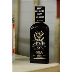 1 BOTTLE OF 750ML OF JAGERMEISTER SPICE