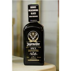 1 BOTTLE OF 750ML OF JAGERMEISTER SPICE