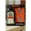 Image 1 : 1 GIFT BOX OF 750ML OF JAGERMEISTER W/ GLASSES