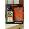 Image 1 : 1 GIFT BOX OF 750ML OF JAGERMEISTER W/ GLASSES