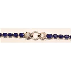 Sterling Silver Sapphire Bracelet