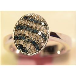 Sterling Silver Diamond Ring