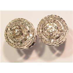 14kt Gold Diamond Earrings