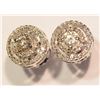 Image 1 : 14kt Gold Diamond Earrings