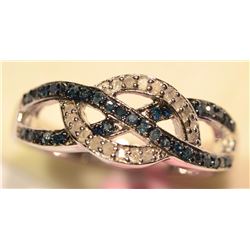 Sterling Silver Diamond Ring