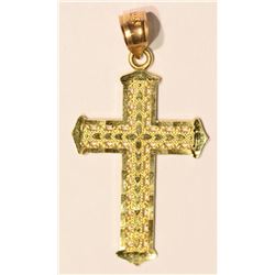 10kt Gold Cross Pendant