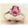 Image 1 : 14kt Gold Tourmaline and Diamond Ring