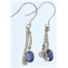 Image 1 : 14kt Gold Sapphire, Diamond Earrings