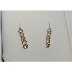 14kt Gold Sapphire Earrings Appraised $1596