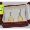 Image 1 : 10kt Gold Opal and Diamond Earrings Appraised $2150