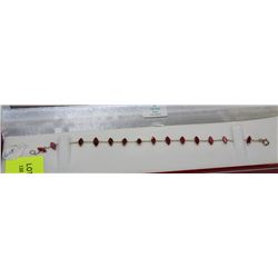 14kt Gold Ruby Bracelet Appraised $2000