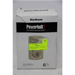 KWIKSET POWERBOLT TOUCHPAD KEYLESS ENTRY