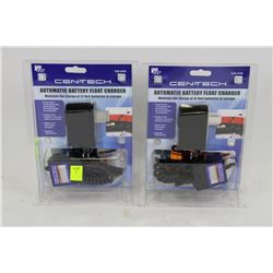 PAIR OF AUTOMATIC BATTERY FLOAT CHARGERS