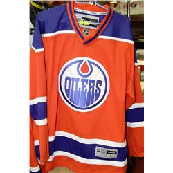 REEBOK EDMONTON OILERS JERSEY: LARGE