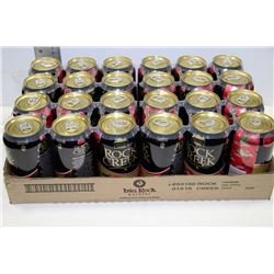 CASE WITH 24 355ML CANS OF ROCK CREEK APPLE CIDER