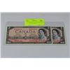 Image 1 : GEM UNC 1954 TWO DOLLAR NOTES CONSECUTIVE S/N X2