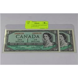 GEM UNC 1954 ONE DOLLAR NOTES CONSECUTIVE S/N