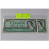 Image 1 : GEM UNC 1954 ONE DOLLAR NOTES CONSECUTIVE S/N