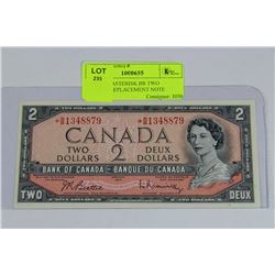 UNC 1954 ASTERISK BB TWO DOLLAR REPLACEMENT NOTE