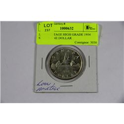LOW MINTAGE HIGH GRADE 1954 SILVER DOLLAR