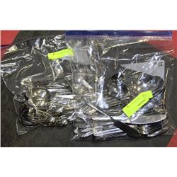 TWO BAGS OF ESTATE SILVERWARE