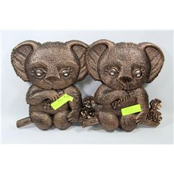 COPPER WALL-HANGING KOALAS