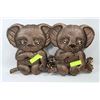 Image 1 : COPPER WALL-HANGING KOALAS
