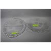 Image 1 : 2 GLASS ROSE PLATTERS