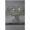 Image 1 : LARGE STEMMED CRYSTAL ROSE BOWL