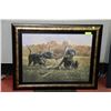 Image 1 : BLACK LAB PRINT BY CROWE FRAMED CANVAS PRINT