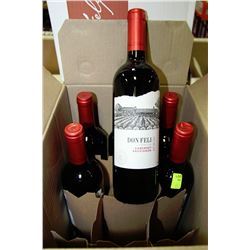 SIX BOTTLES OF 750 ML 2013 DON FELI CABERNET