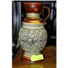 Image 1 : VINTAGE CARVED WINE JUG