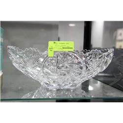 LARGE PINWHEEL CRYSTAL DISH