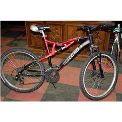 ALUMINUM RALEIGH FULL SUSP MOUNTAIN BIKE