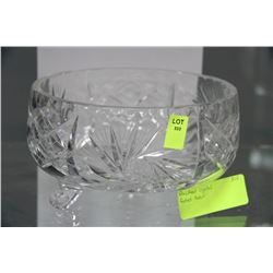 PINWHEEL CRYSTAL FOOTED BOWL