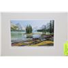 Image 1 : "MALIGNE LAKE" JASPER, AB BY WAYNE MILBURN FRAMED