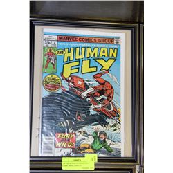 35¢ THE HUMAN FLY ISSUE NO.7 FRAMED COMIC BOOK