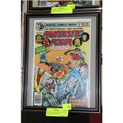 35¢ FANTASTIC FOUR ISSUE NO 202 FRAMED COMIC BOOK