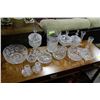 Image 1 : LARGE ESTATE 14 PC CRYSTAL GLASS COLLECTION