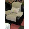 Image 1 : MICROFIBRE & LEATHER RECLINER CHAIR
